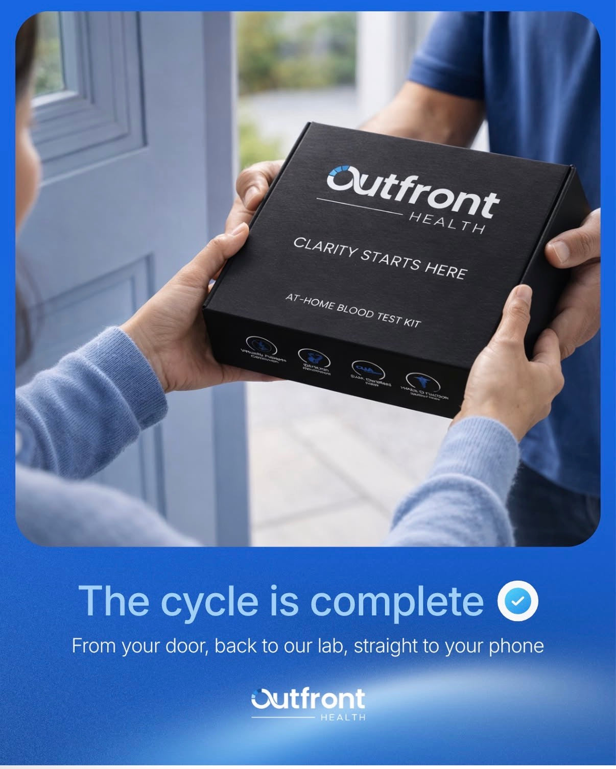 Outfront Health Launches Virtually Painless, At-Home Biomarker Testing for Men and Women Focused on Performance, Prevention, and Longevity